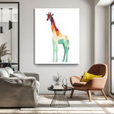 Paint by Numbers Art Polygon Style Giraffe